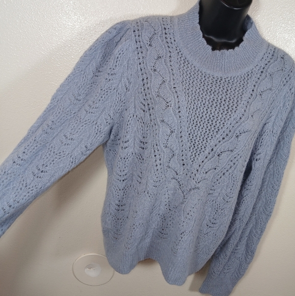 Veronica Beard Makani Pointelle Knit Sweater Large - Picture 4 of 11